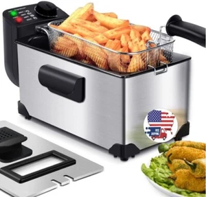 Deep Fryer, Electric Deep Fat Fryers with Baskets, 3 Liters Capacity Oil, 1650W - Picture 1 of 10