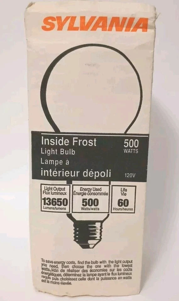 X03013 ECT Osram Sylvania PS25 500W 120V Photoflood Bulb(s) Tested Working W/Box - Image 1 of 4