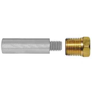 Ánodo de zinc motor lápiz E3 con tapa de latón 2"" X 3/4"" DIA, 3/4"" NPT DISTRIBUIDOR DIRECTO - Imagen 1 de 1