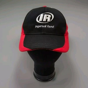 Ingersoll Rand Kappe bestickt Logo schwarz rot verstellbar neu ohne Etikett - Bild 1 von 8