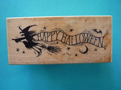 Sello de goma Sky Witch Writer F-2098 PSX Feliz Halloween Foto 1 de 2