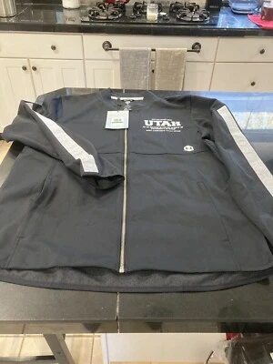 MENS UNDER ARMOUR NCAA UTAH UTES ATHLETE RECOVERY JACKET TOP BLACK XXL NWT $110 - Image 1 of 4