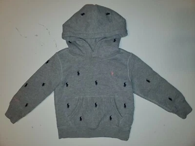 Ralph Lauren Polo Rosa Pony Sudadera con Capucha 3T Logotipos por Todas Partes Foto 1 de 4