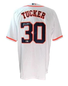 Kyle Tucker Houston Astros Signed/Auto Nike Large White Jersey Beckett 189819 - Picture 1 of 7