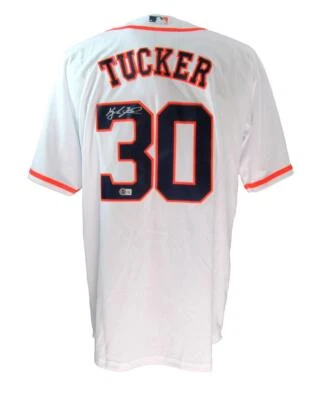 Kyle Tucker Houston Astros Signed/Auto Nike Large White Jersey Beckett 189819 - Image 1 of 4