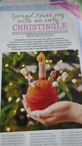 Knitting Pattern For  Lovely Christingle In  Oddments of D.K - 6ins tall - Picture 1 of 1