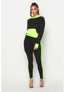 Women's Casual Tracksuit 2 Piece Outfit 2 pcs Set Slim Lounge - Small - Picture 1 of 4
