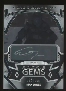 2019-20 UD Black Diamond Rookie Gems Max Jones Ducks RC Silver Ink AUTO /199 - Picture 1 of 2