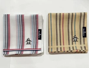 MUNSINGWEAR PENGUIN HANDKERCHEIF MEN COTTON POCKET SQUARE 19” JAPAN VERSION NWT - Picture 1 of 6