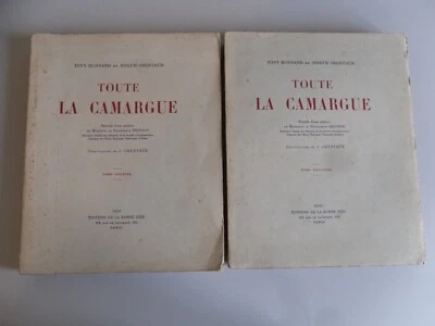 Toute la Camargue Tony Burnand Joseph Oberthur 1939 2 tomes complet chasse - Photo 1/4