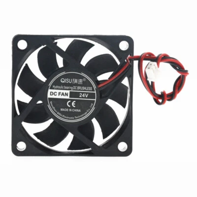 6015 Cooling Fan DC 3.7V-24V Mini Silent Brushless Fans Ball Bearing 60x60x15mm - Image 1 of 4
