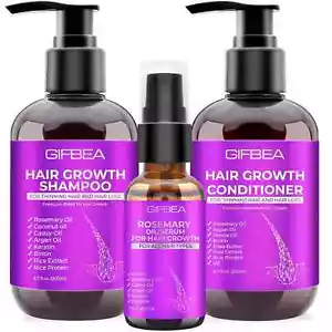 Hair Growth Shampoo and Conditioner Set with Rosemary Biotin Argan and Cas - Picture 1 of 6