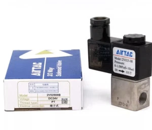 Für AIRTAC 2V025-08 / 2V02508B AC220V 110V DC 12V 24V Magnetventile Luftventile - Bild 1 von 3