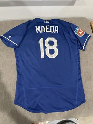CAMISETA USADA KENTA MAEDA 2016 DODGERS USADA MLB Auténtica Rara Novato Vs Angels Foto 1 de 4