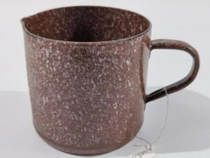 Emaillierter Topf aus Kartusche , Höhe 12cm, Nachkriegsumbau " Schwerter zu Pflu - Picture 1 of 6