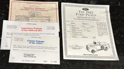 Camioneta Ford Danbury 1942 como nueva verde certificado de título solamente Foto 1 de 4