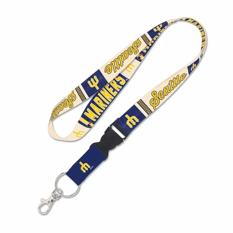 SEATTLE MARINERS COOPERSTOWN LANYARD DETACHABLE BUCKLE NEW WINCRAFT 😎🔥 Cover