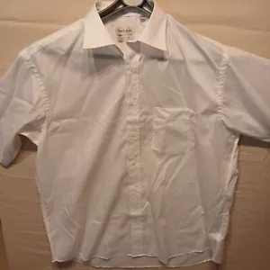 Van Heusen mens shirt 17.5 44 short sleeve white - Picture 1 of 10
