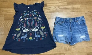 Girl's Gap Navy Striped Dress Size 8 EUC - Picture 1 of 5