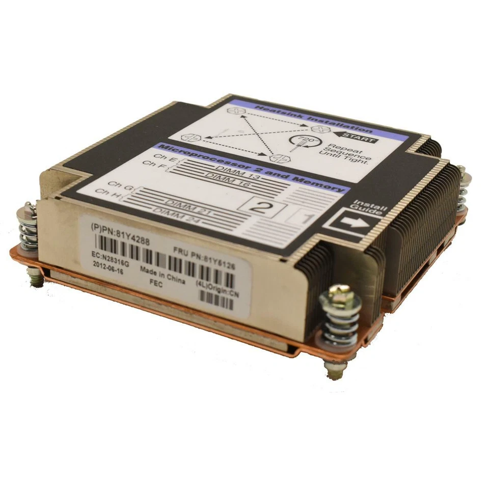 IBM CPU Kühler FRU 81Y5126 Heatsink IBM Blade Lenovo Flex System x240 8737 - Bild 1 von 1