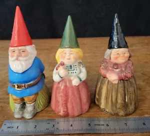 Gorham Gnome Bells 1979 e 1980 set di 3. Unieboek B.V. - Foto 1 di 8