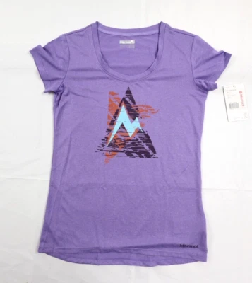 Marmot Women's Size Small (S) Paisley Purple Post Time Tee T-Shirt - Image 1 of 4