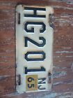  Set Of 2 Matching Numbers New Jersey 1965 And 1967 MOTORCYCLE License Plates 