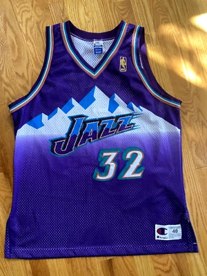 1996-97  Karl Malone Pro-Cut Champion Jersey! First Finals! NBA 50th Anniversary - Image 1 of 4
