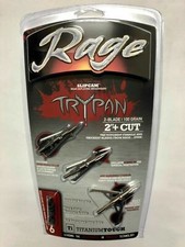 Rage Trypan Titanium Broadhead 100 Grain 2" Cut 3 Pack R35100