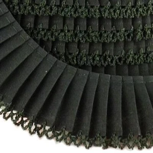 Byetsa 35mm Crochet Edge Pleated Cotton Trim 1m #75416 - Picture 1 of 8