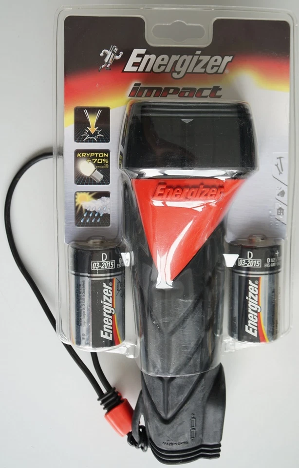 Energizer Lampe Torche Impact 2D Piles Krypton Lampe Éclairante Claire - Photo 1/1