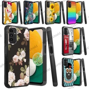 Shockproof Dual Layer Hybrid Case+Tempered Glass Cover for Samsung Galaxy A13 m6 - Picture 1 of 24