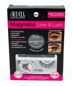 Ardell MAGNETIC Liner & Lash wasserdicht wiederverwendbar WISPIES schwarz Gel 1 Set Wimpern - Bild 1 von 2