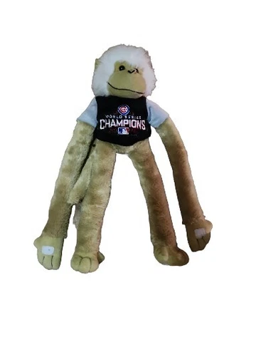 Forever Collectibles Chicago Cubs World Series Champions Monkey Stuffed Animal Cover