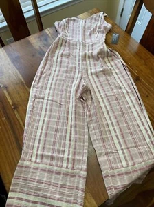 Sharagano New York Romper Pants Jumpsuit Size 10 Tart Raspberry (SC) - Picture 1 of 7