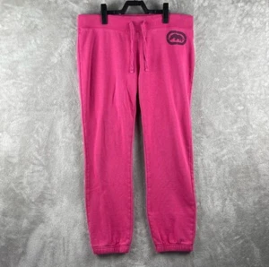 Ecko Unltd Women’s No Pocket Logo Sweatpants Pink Size Large - Picture 1 of 12