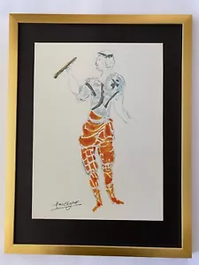 MARC CHAGALL + 1971 BEAUTIFUL SIGNED PRINT FROM FRANCE + BALLET + FRAMED - Picture 1 of 4