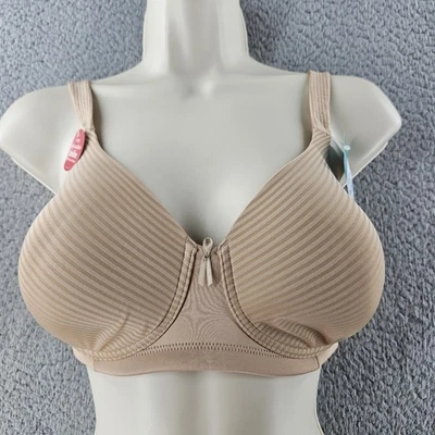 Sujetador Vanity Fair para mujer 40B beige radiante inalámbrico #72389 ligeramente forrado Foto 1 de 4