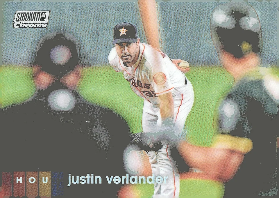 2020 Stadium Club Chrome #227 Justin Verlander - Image 1 of 2