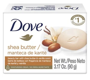 Dove Shea Butter Vanilla Soap, 3.17oz Bar, Moisturizing, FREE SHIPPING - Picture 1 of 1