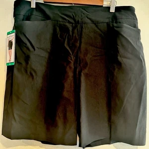 Neu mit Etikett Hilary Radley Damen Stretch Bermuda Shorts Größe XL 9 "Innennaht schwarz - Bild 1 von 6