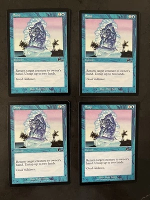 4x Snap x4 - Urza's Legacy - MTG Magic - (2)LP, (2) NM Playset - Image 1 of 2