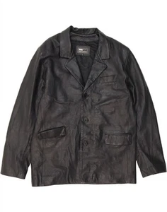 Chaqueta de cuero para hombre AVIATRIX UK 42 XL cuero negro BJ10 - Imagen 1 de 3
