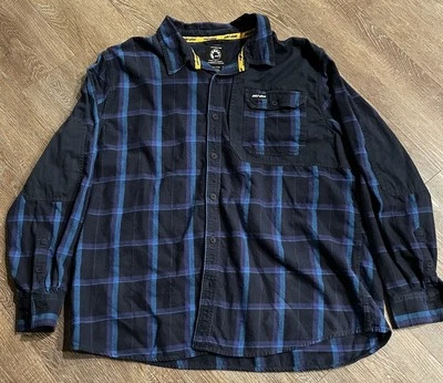 Camisa de franela Ski-Doo para hombre talla XXL azul a cuadros Foto 1 de 4