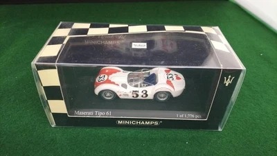 MINICHAMPS 1/43 Maserati Tipo 61 Scale Model Car Miniature - Photo 1/4
