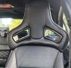 2 X Car Seats Upgrade Sports Bucket Racing Headrest BMW 3 Series E90 E91 E92 - Picture 1 of 20