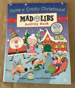 Mad Libs Activity Book Crazy Christmas 2009 paperback book & stickers excellent - Imagen 1 de 8