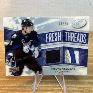 08-09 Ice 3 Colours Patch Fresh Threads Steven Stamkos Rookie /25 RC Upper Deck - Bild 1 von 6