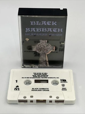 Black Sabbath - Headless Cross (1989 Cassette) I.R.S. Metal 80's English Rock - Image 1 of 3