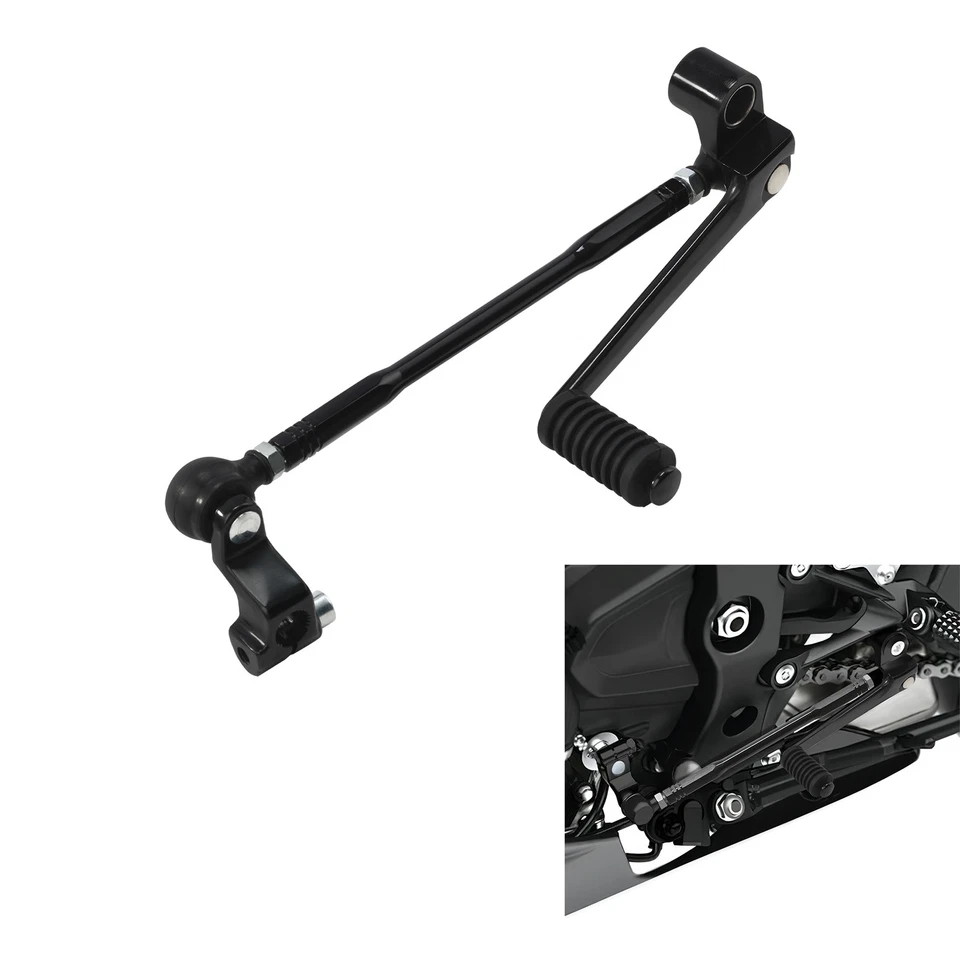 Pedal de câmbio alavanca de engrenagem preto ajuste para Kawasaki Ninja ZX6R ZX636 ZX6RR 2005-2006 - Imagem 1 de 4